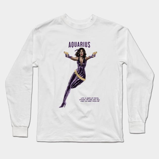 Aquarius Long Sleeve T-Shirt by sffuma